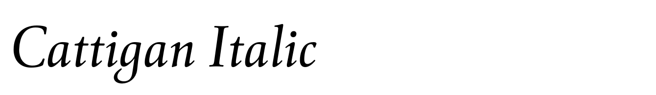 Cattigan Italic